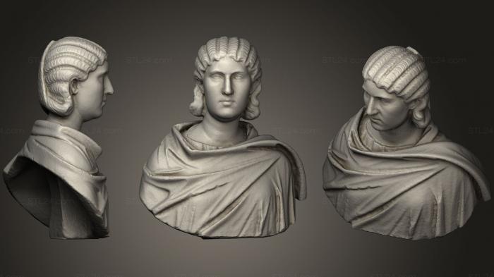 Бюсты и головы античные и исторические (Otacilia Severa, BUSTA_0693) 3D модель для ЧПУ станка